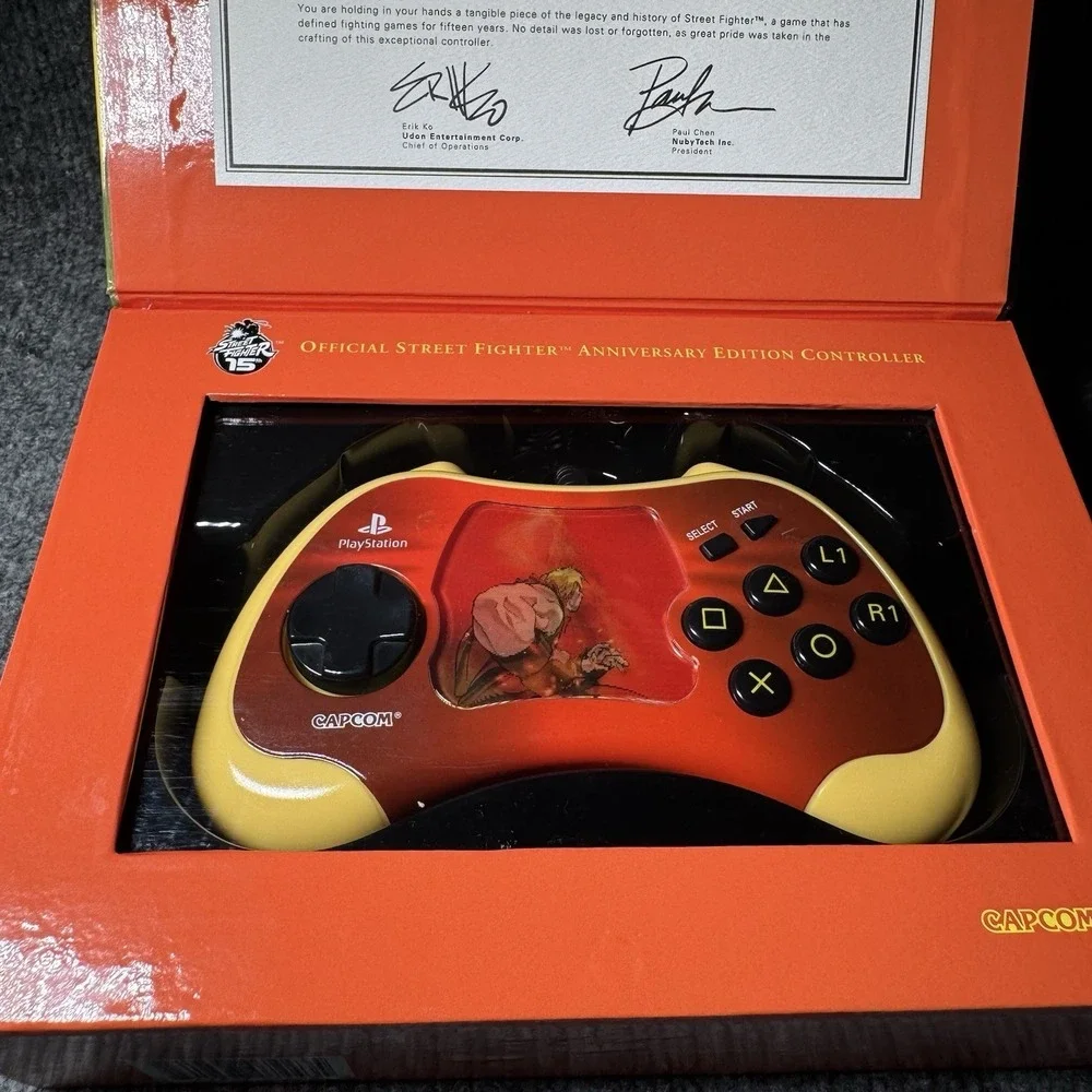 Street Fighter Special KEN CONTROLLER‎ 15th Anniversary Edition PS2 Tested Works